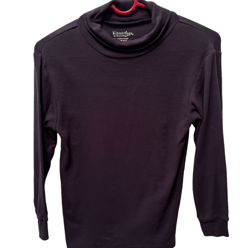 Kitestrings navy blue size 10 youth boys turtleneck.